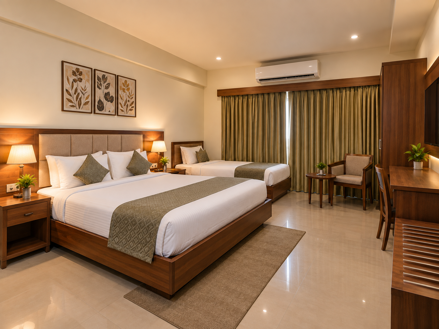 Deluxe AC room with sofa at Hotel Amar Raja